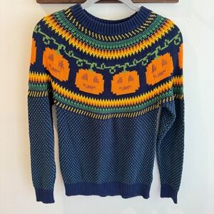ModCloth Give 'Em Pumpkin To Talk About Fair Isle Sweater XS